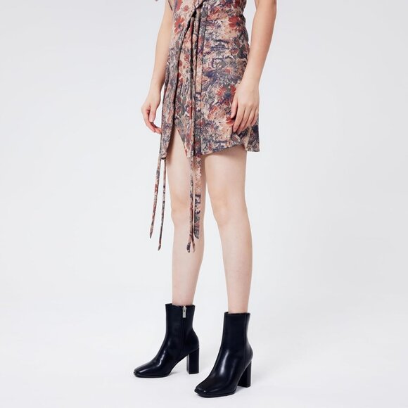 Elisabet Tang Ankle Boote Women Block Polyurethane Heel Side ZipperSquare Toe - Picture 9 of 9